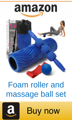 Foam roller and massage ball set