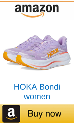 HOKA Bondi women's running shoe with arch support