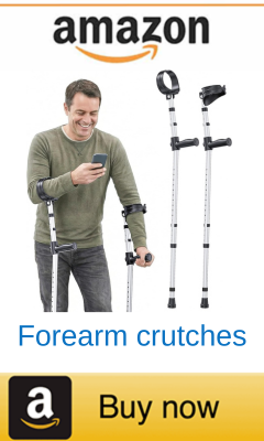 Adjustable forearm crutches