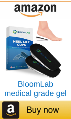 Heel raising inserts for Achilles tendonitis