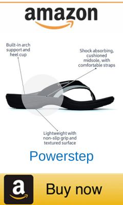 Powerstep arch support flip-flops
