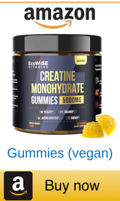 Ecowise creatine gummies (vegan) for runners