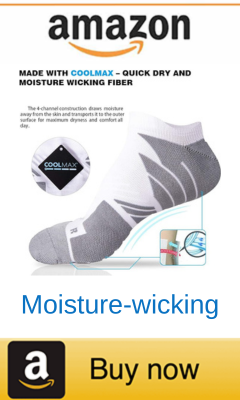 Moisture-wicking socks