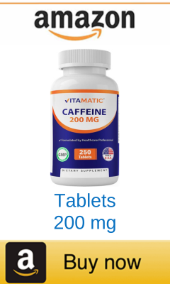 Caffeine tablets 200mg for runners