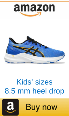 Kids' size trainers for Sever's disease overpronation