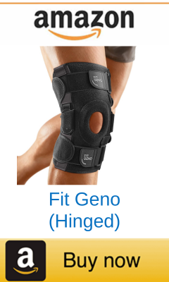 Fit Geno hinged knee brace for knee sprains