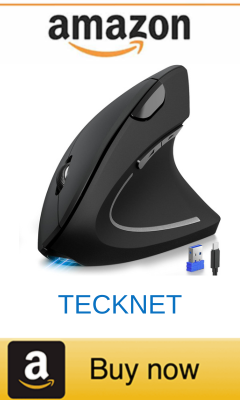 TECKNET ergonomic mouse for tennis elbow pain