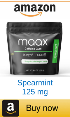 Spearmint caffeine gummy