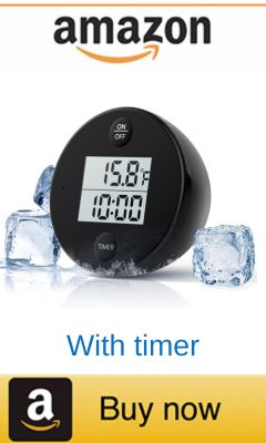 Ice bath thermometer with timer