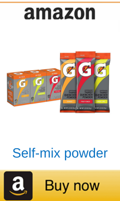 Gatorade powder for rehydration drink