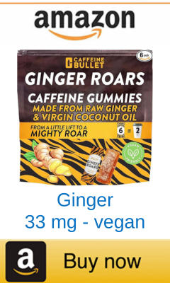 Ginger caffeine gummy