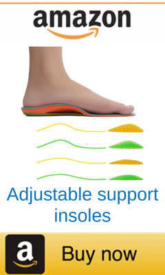 Adjustable arch support insoles