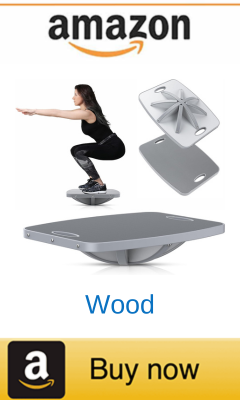 Wooden balance board for ankle sprain rehab