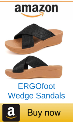 ERGOfoot wedge sandals for heel bursitis