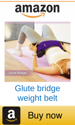 Glute bridge weight belt
