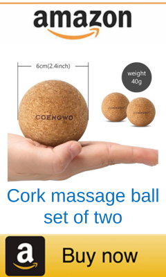 Cork massage balls set of two