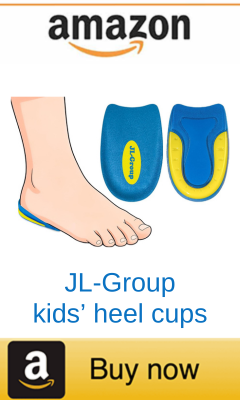JL-Group gel heel cups for kids with Sever's Disease