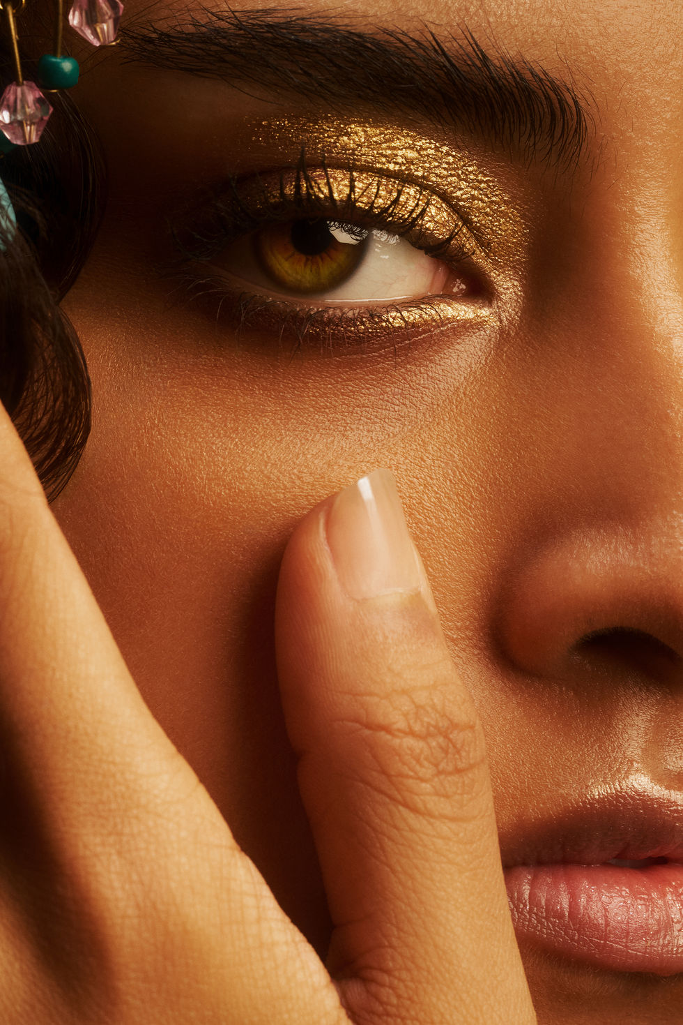 tight close up beauty portrait with cinematic lighting .JPG