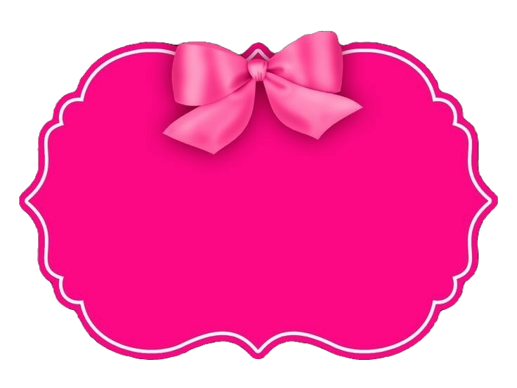 Pink frame with bow, blank space for text, beauty salon near me Inspirations Beauty Specialists