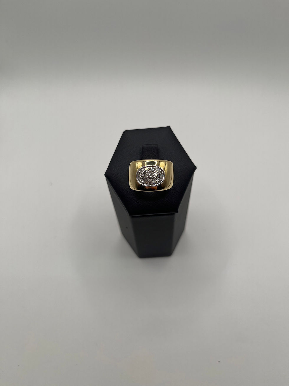 Miniatura: Anello oro giallo 18k e diamantini 