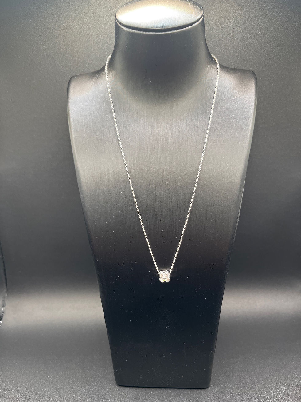 Miniatura: Collana Tiffany Platino 