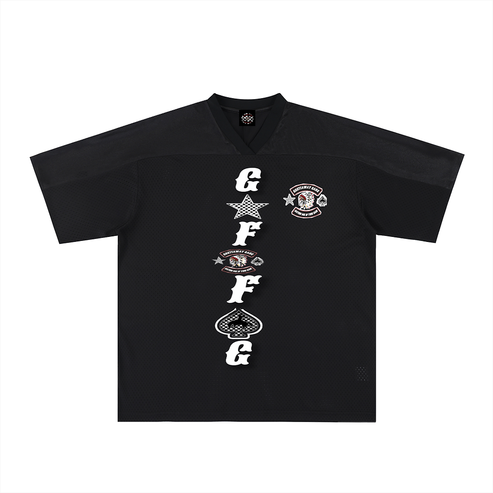 Thumbnail: Oversized Mesh V-Neck Soccer Jersey