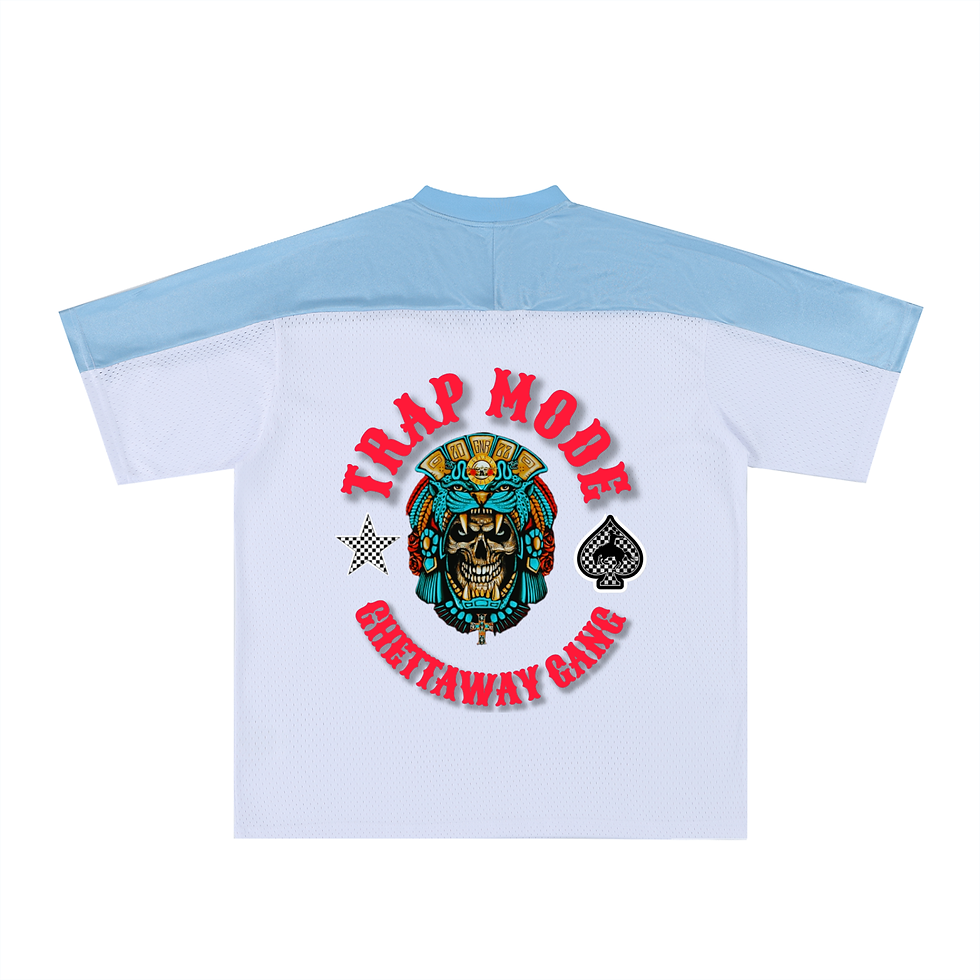 Thumbnail: Oversized Mesh V-Neck Soccer Jersey