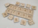 Wooden Number & Dot Matching Puzzle Board created through CNC Router Services
