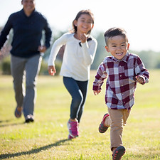 Family Enjoying Outdoors