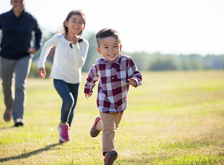 Family Enjoying Outdoors