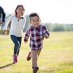 Family Enjoying Outdoors