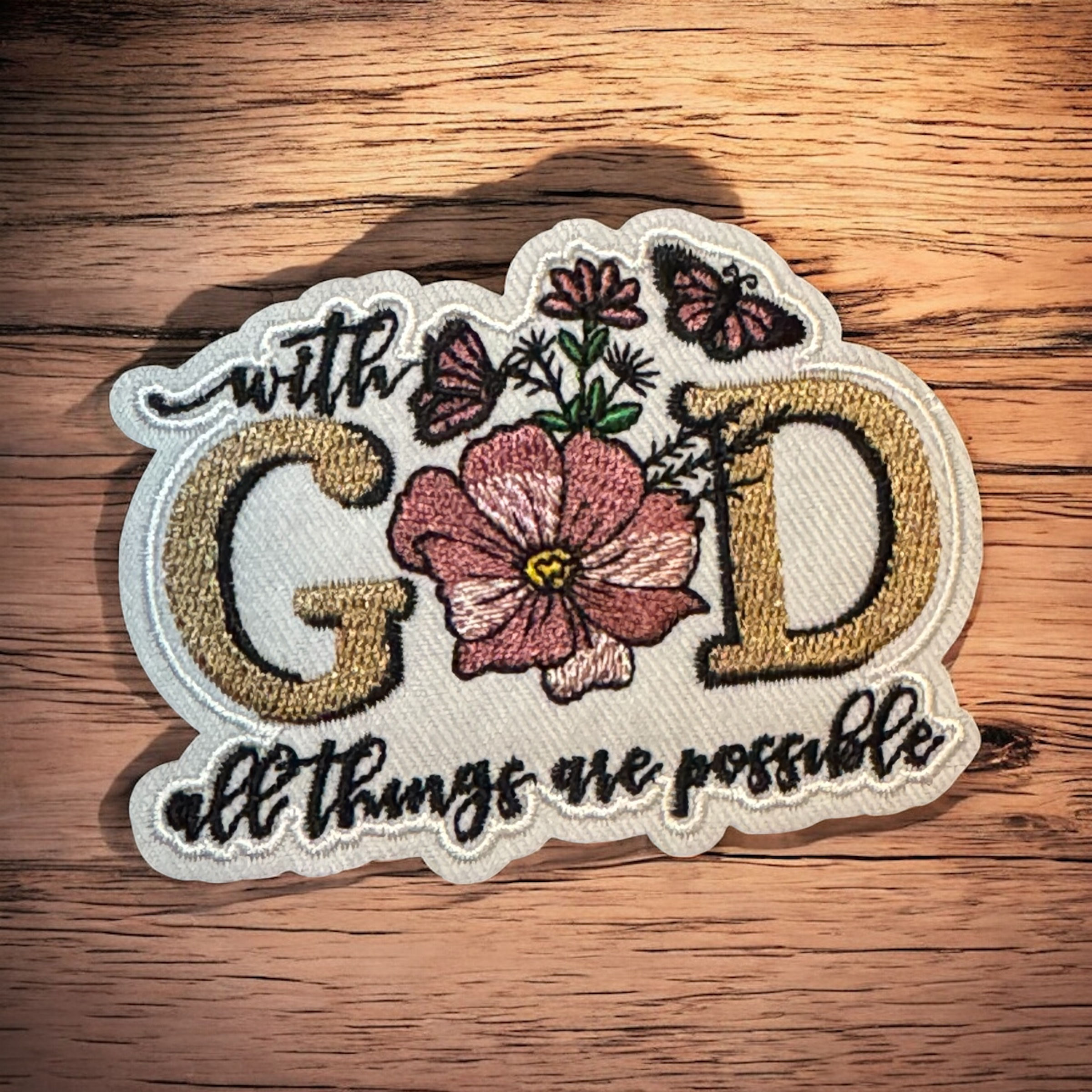 With God All Things Are Possible Patch