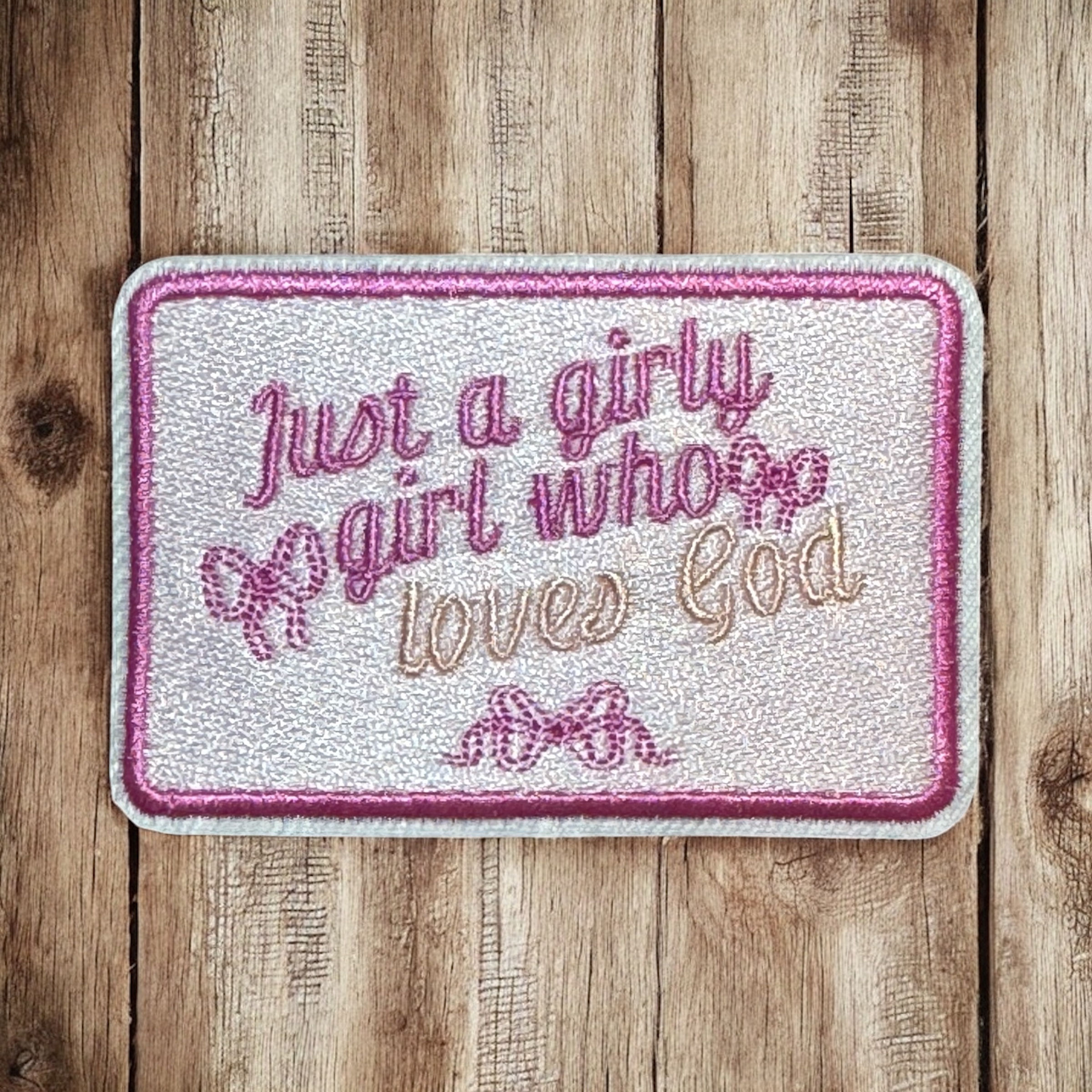 Girl Who Loves God Patch