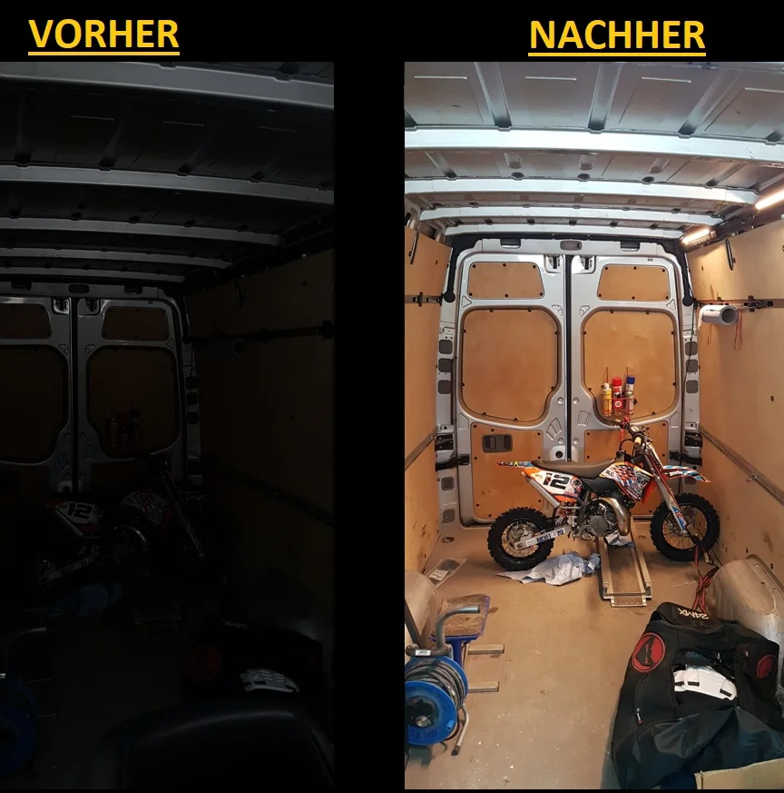 transporter beleuchtung led innenraumbeleuchtung rplightsystems