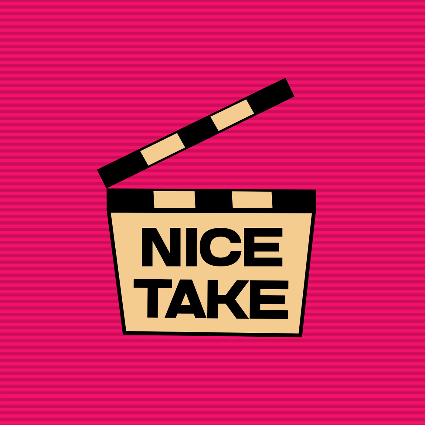 Nice Take logo with clapboard