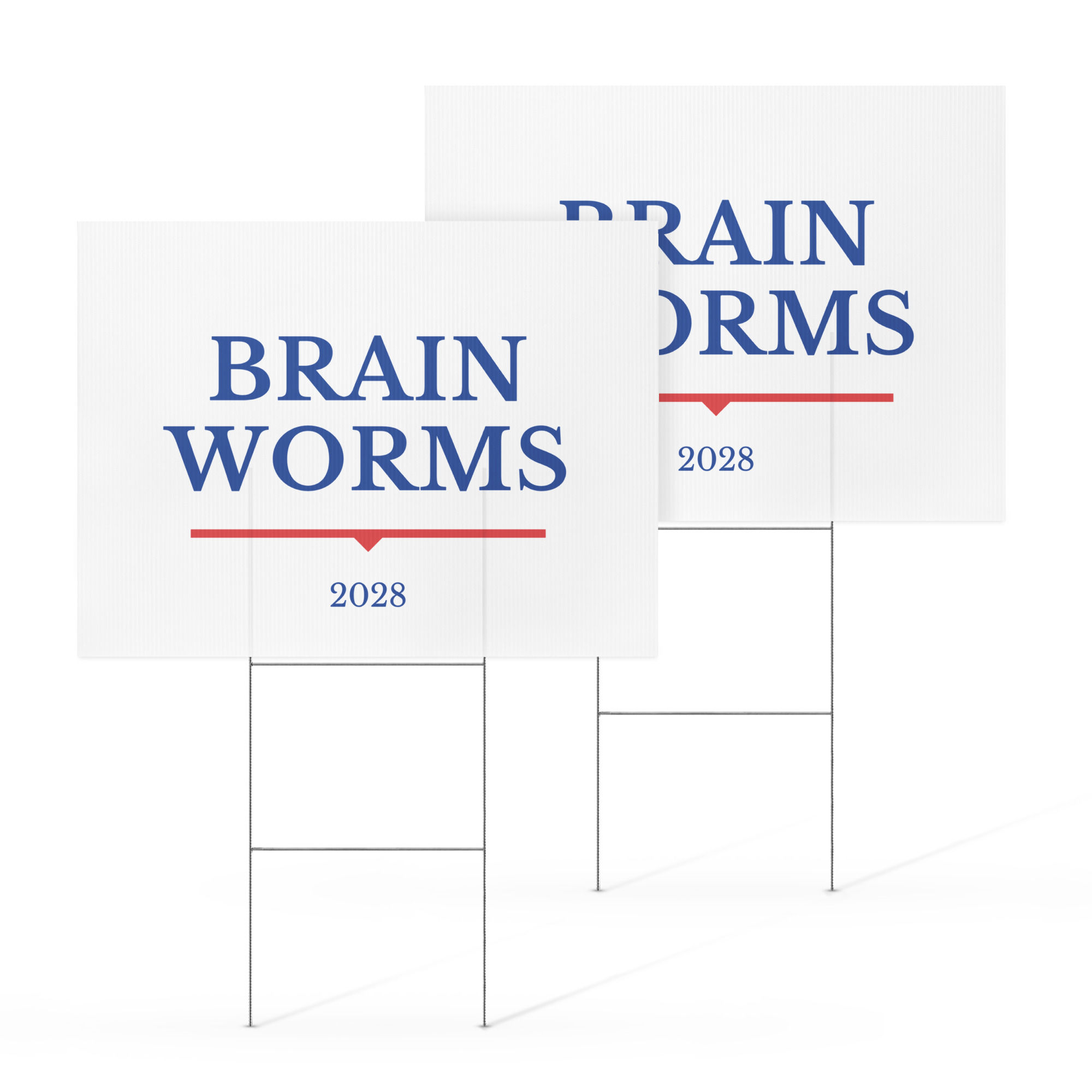 Brain Worms Yard sign