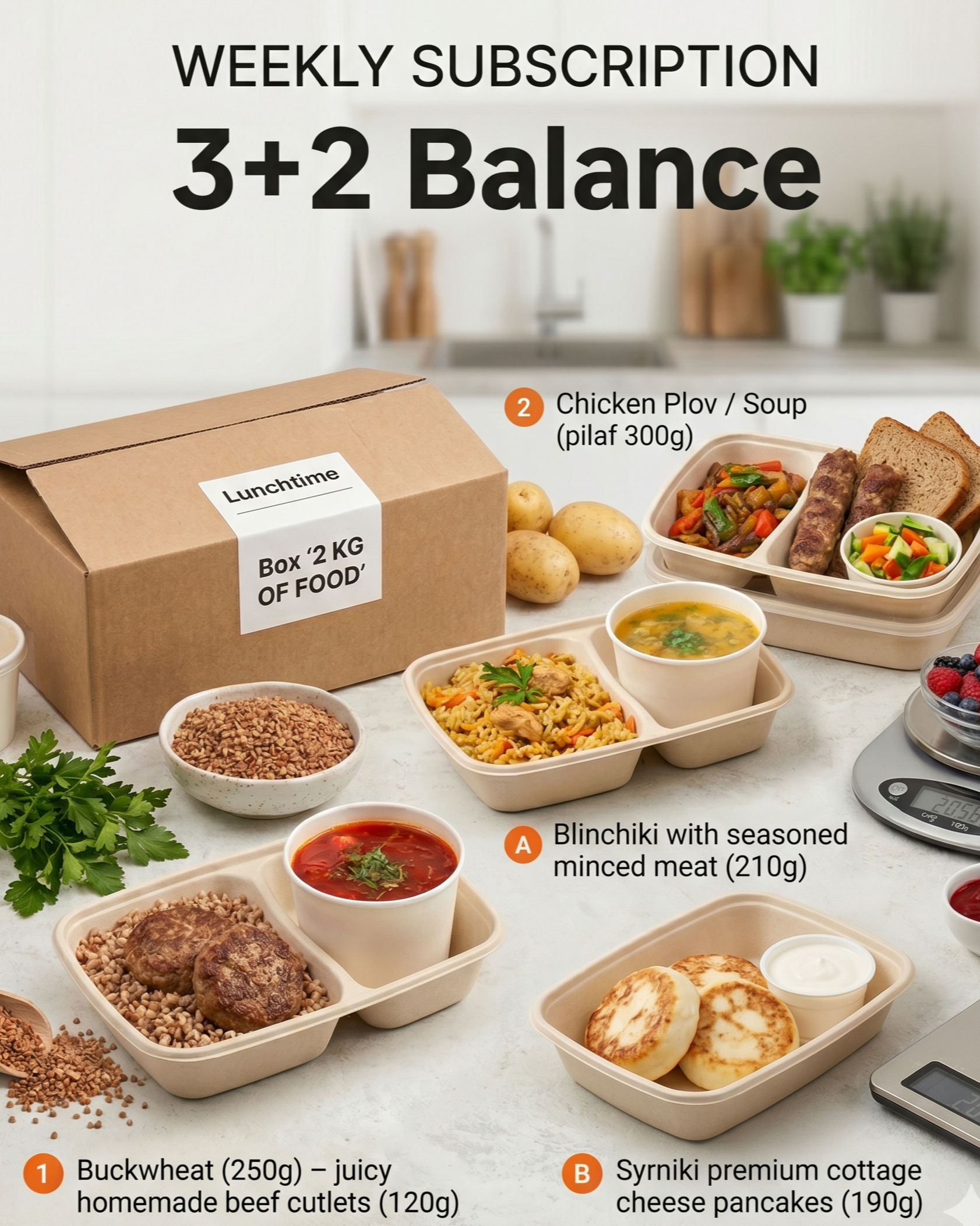 📦 Box "2 KG OF FOOD"Weekly