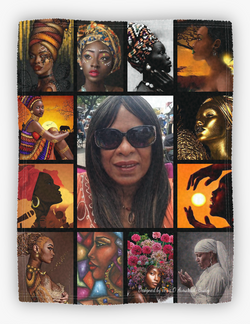 african blanket with my photo