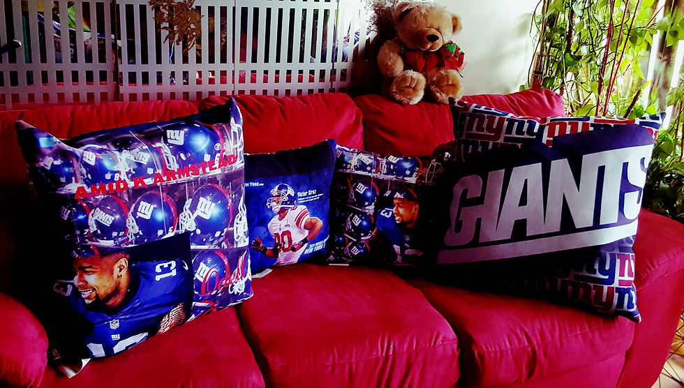 Thumbnail: 26x26 Teria's Personalized Sports Pillows