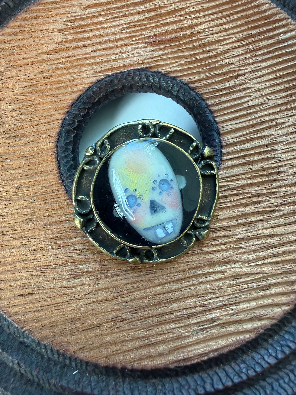 Thumbnail: Skull with Ears Face Ring