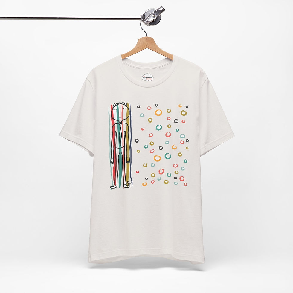 Thumbnail: I Hide Behind my Weirdness Tee — Quirky Bubble Pattern Graphic T‑Shirt