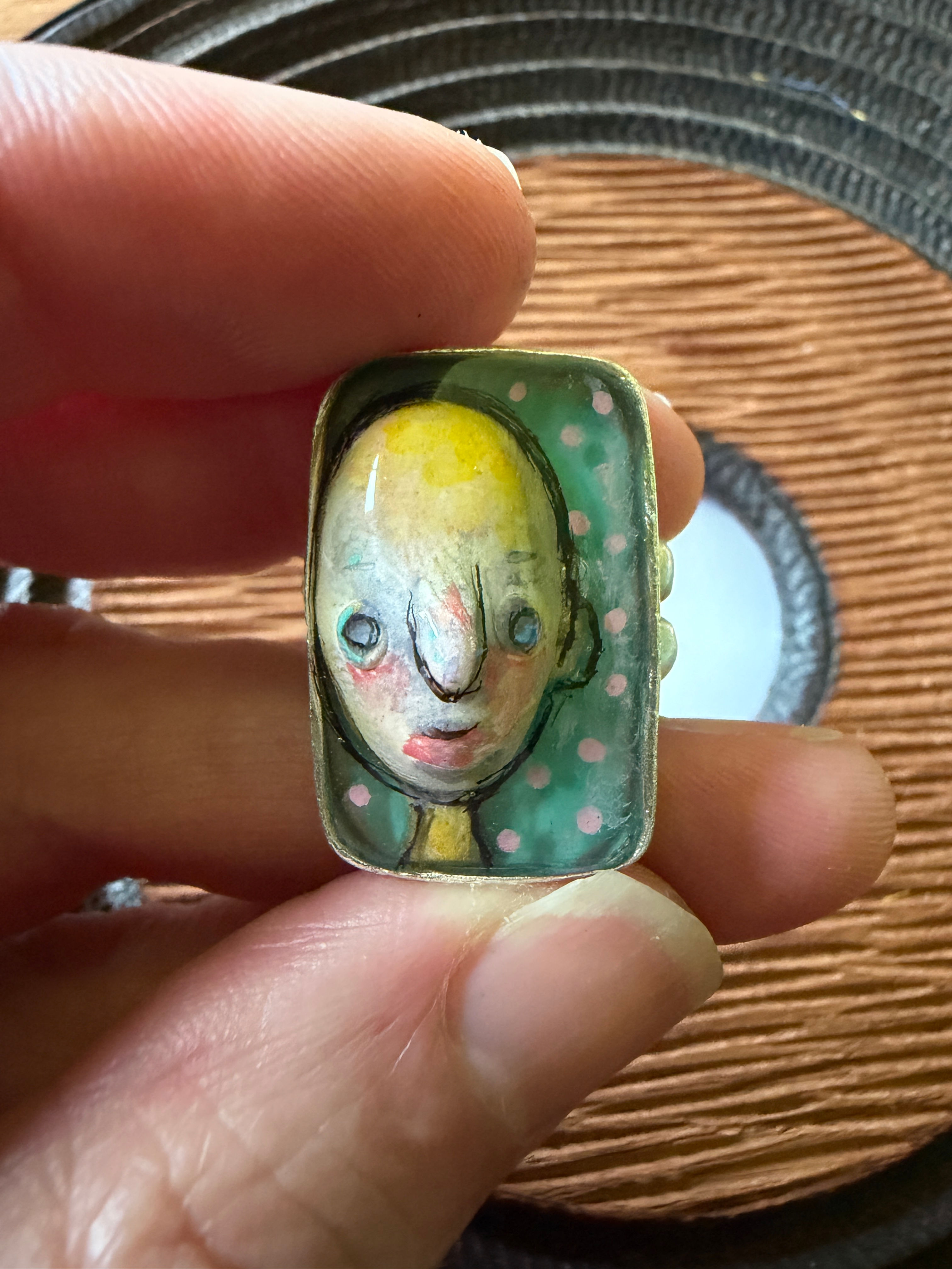 Leaning Face Ring