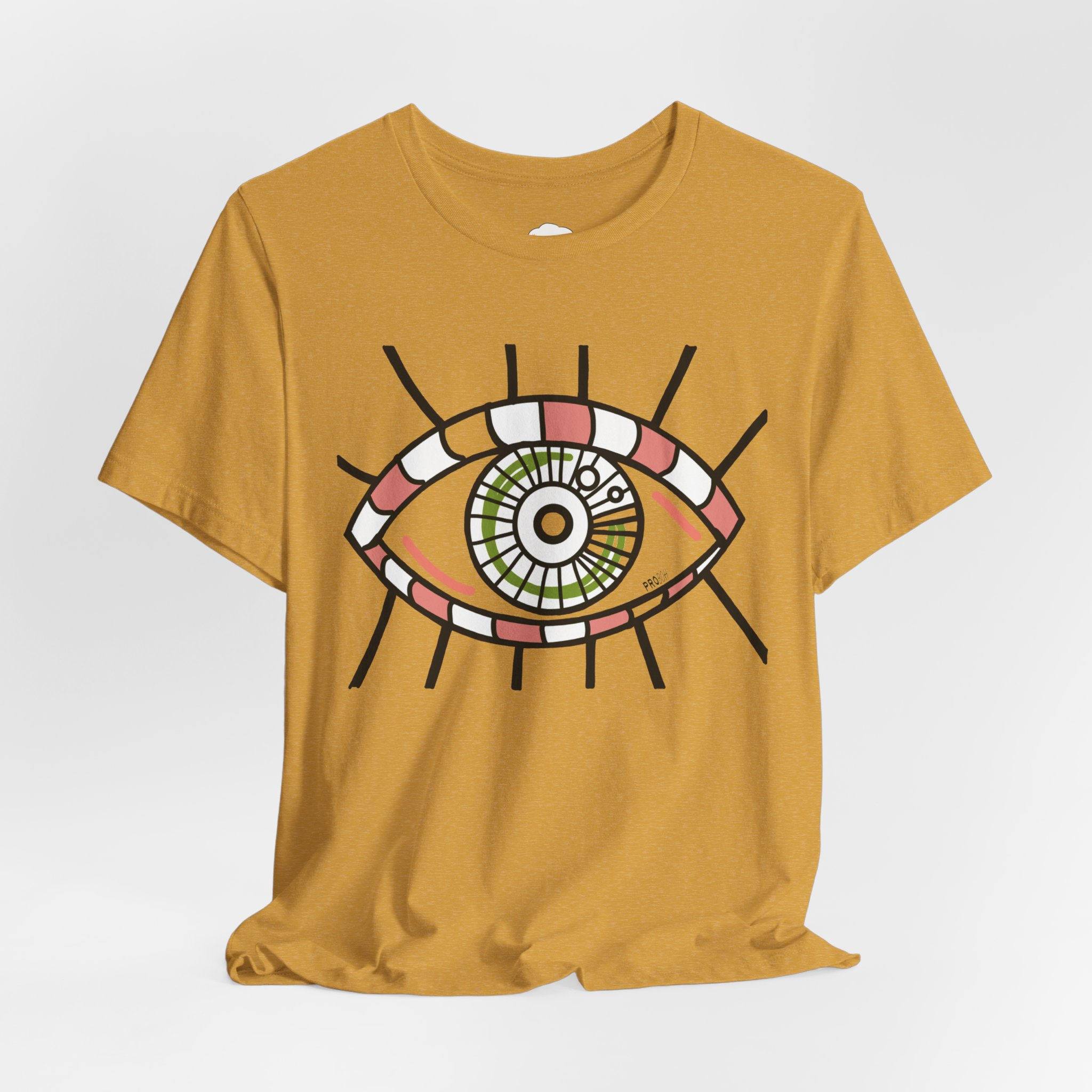 Mystic Eye Graphic Tee — Boho Retro Sunburst T-Shirt