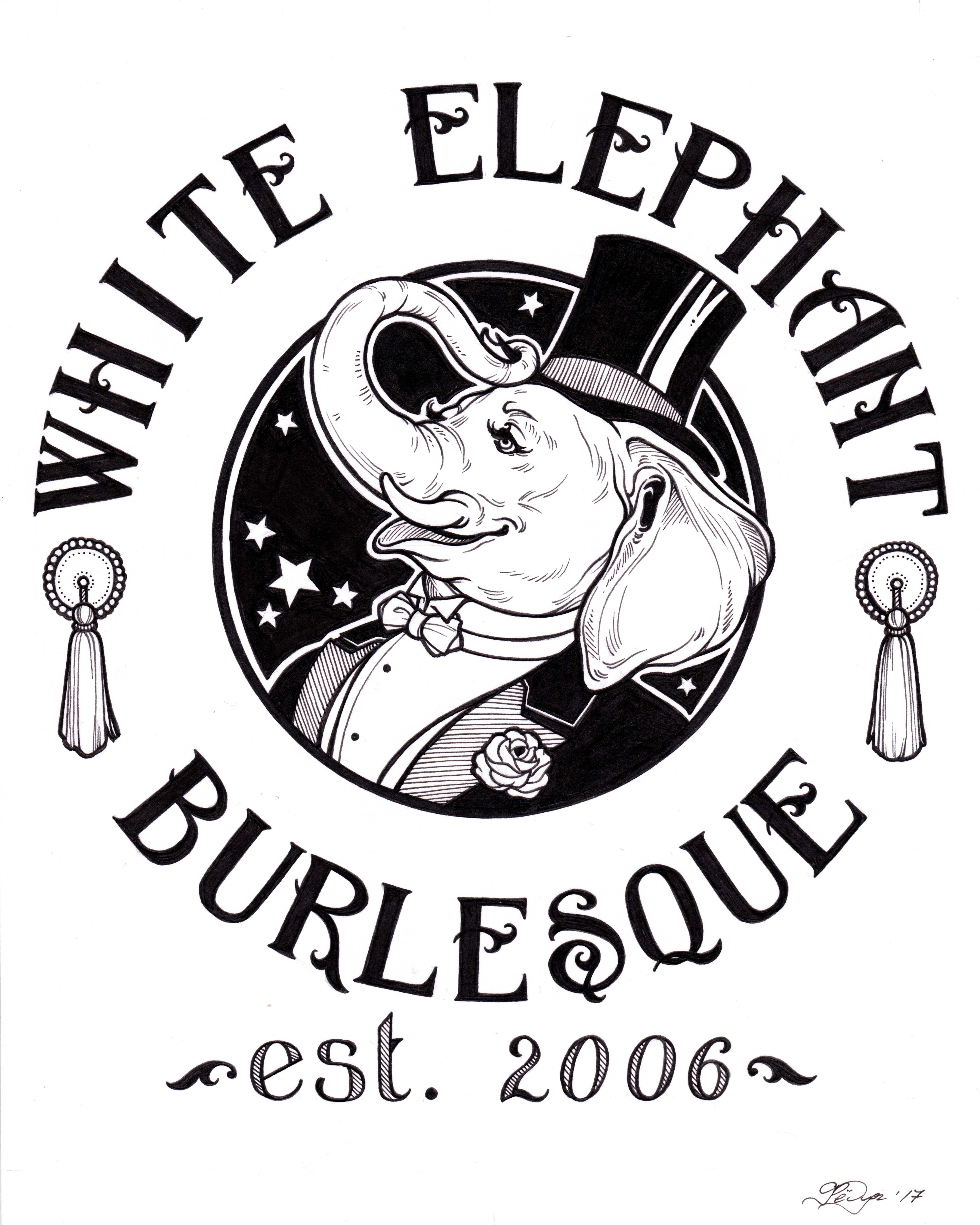 White Elephant Burlesque Logo