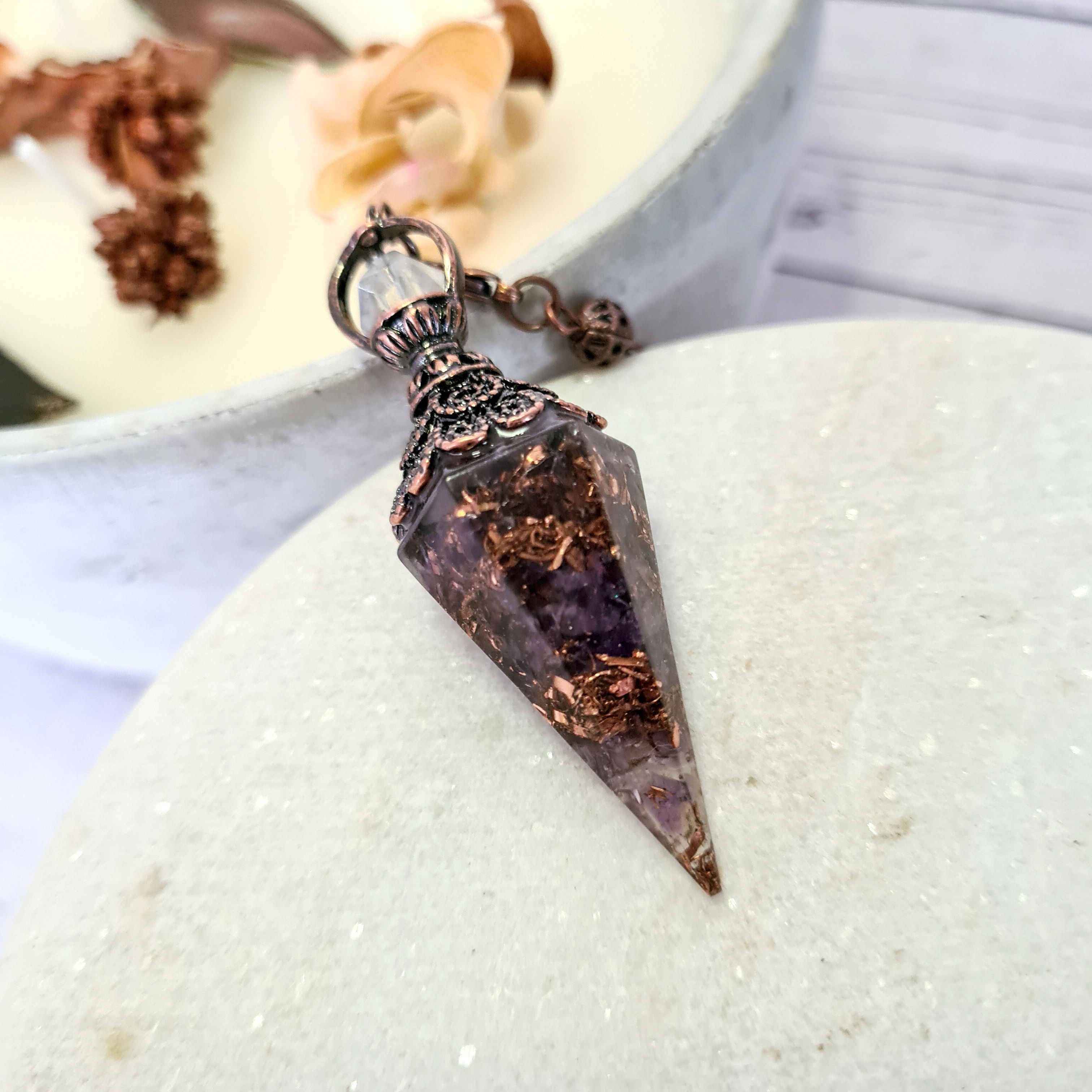 Amethyst Crystal Pendulum