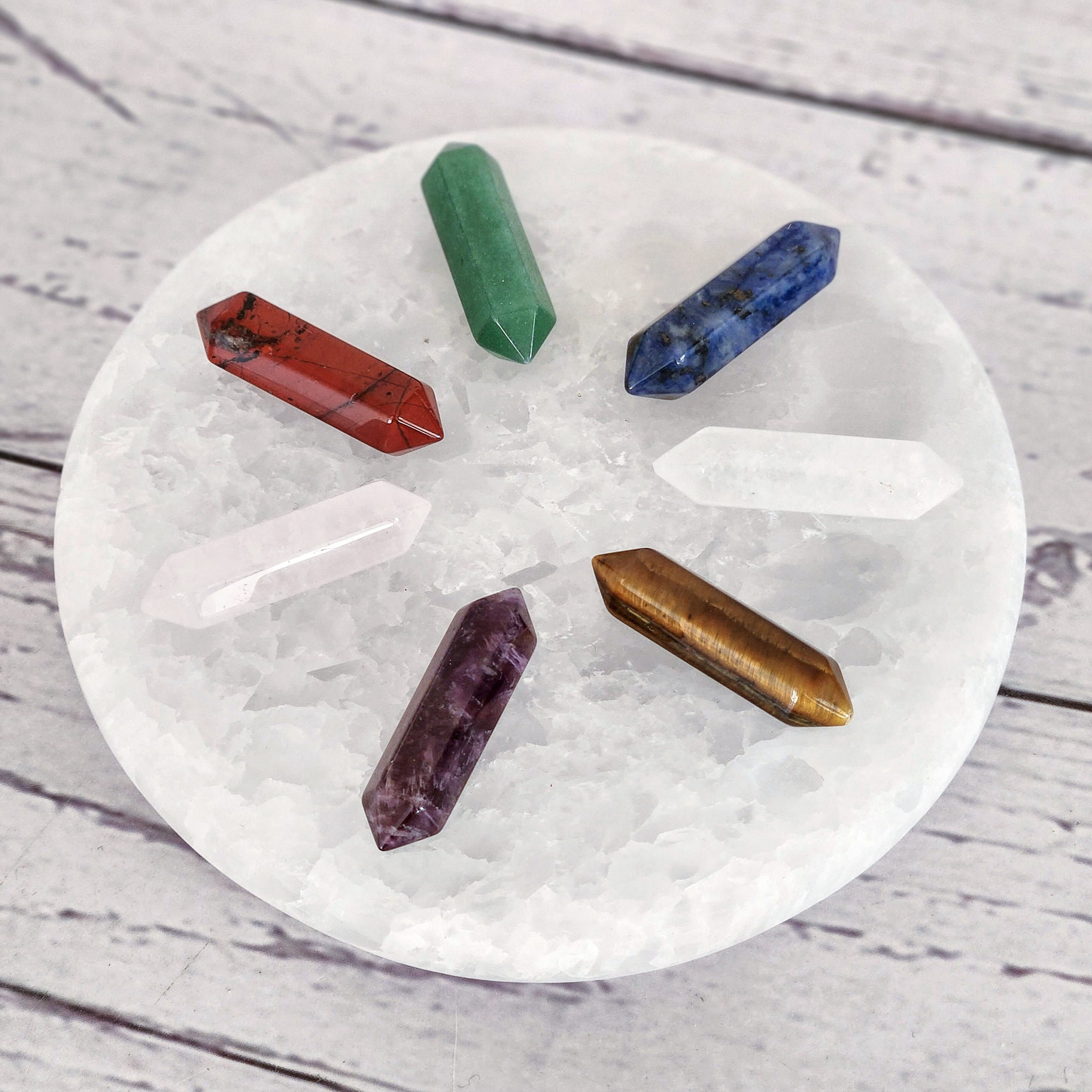 Chakra + Selenite Charging Set