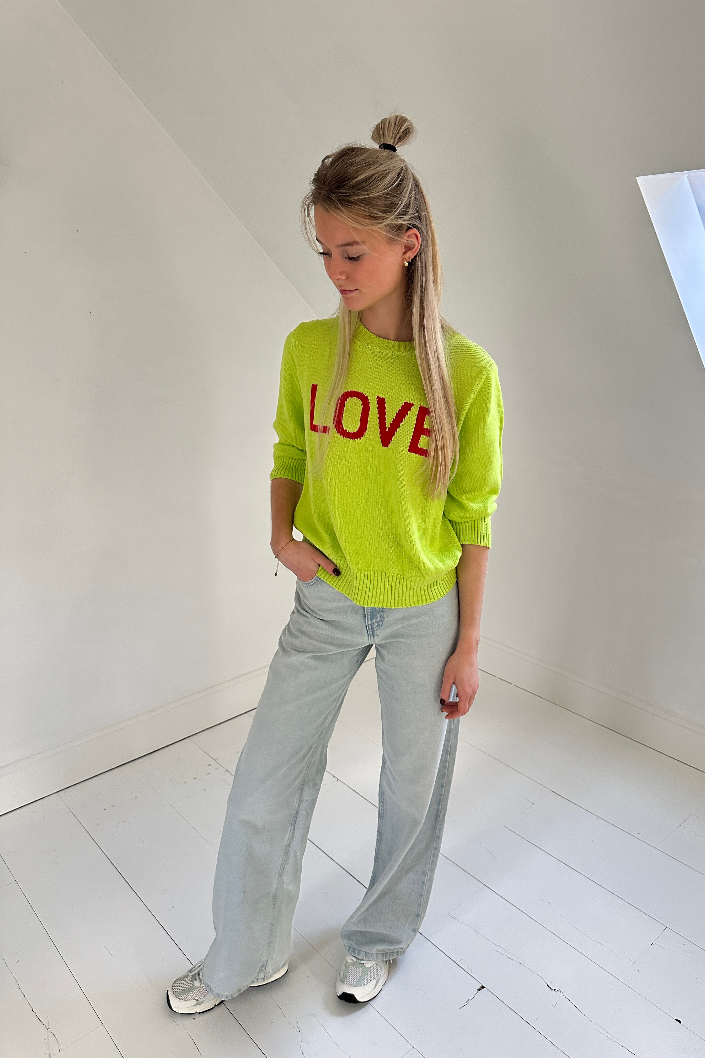 LOVE SWEATER - GREEN