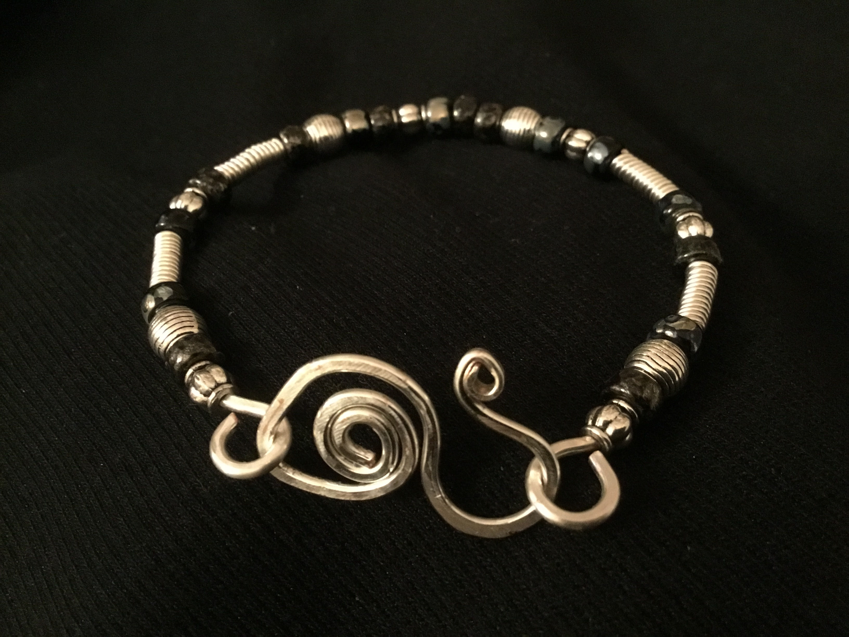 Jet Matubo Handcrafted Bracelet
