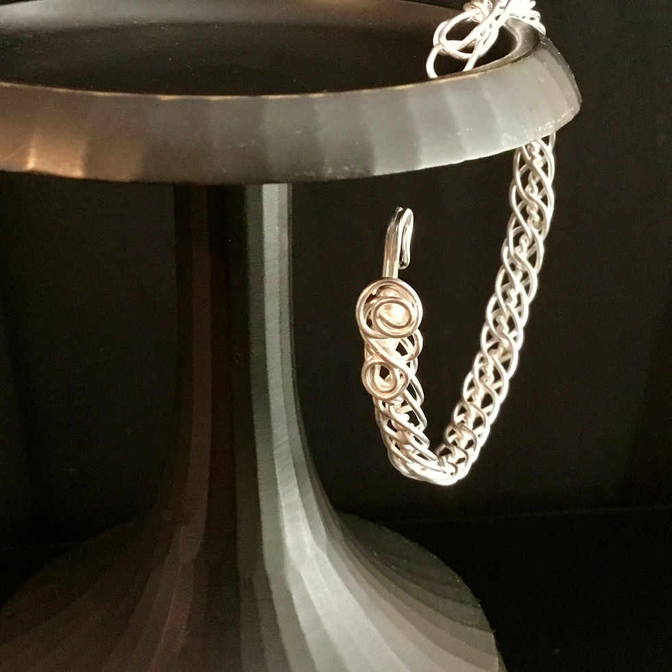 Thumbnail: Silver Twist Handcrafted Bracelet