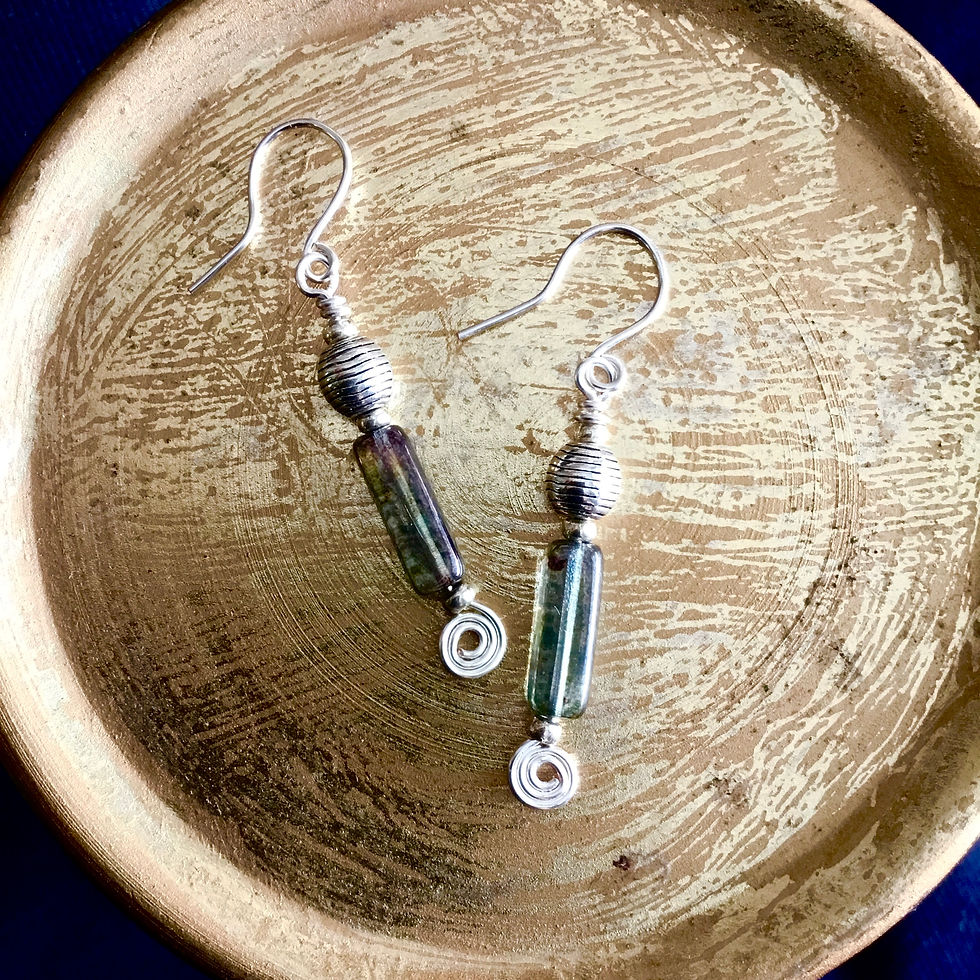 Thumbnail: Beehive and Pine Handcrafted Earrings